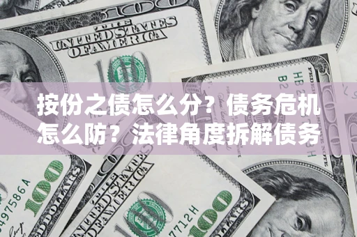 济南按份之债怎么分？债务危机怎么防？法律角度拆解债务分配与风险自保指南