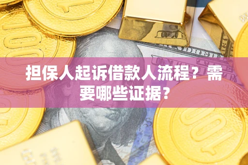 济南担保人起诉借款人流程?需要哪些证据? 济南担保人起诉借款人流程?需要哪些证据?