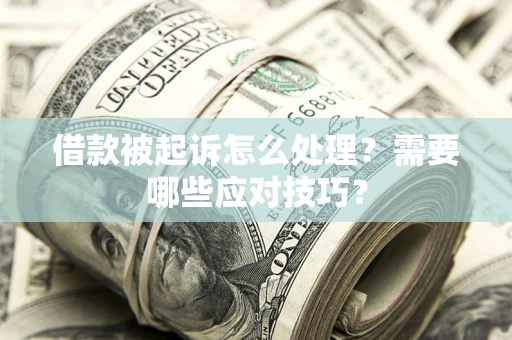 济南借款被起诉怎么处理？需要哪些应对技巧？