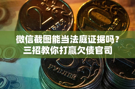 济南微信截图能当法庭证据吗？三招教你打赢欠债官司